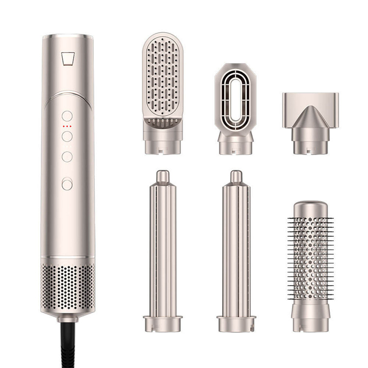 6 in 1 หวีร้อนหวีพับอเนกประสงค์ไอออนผม styler