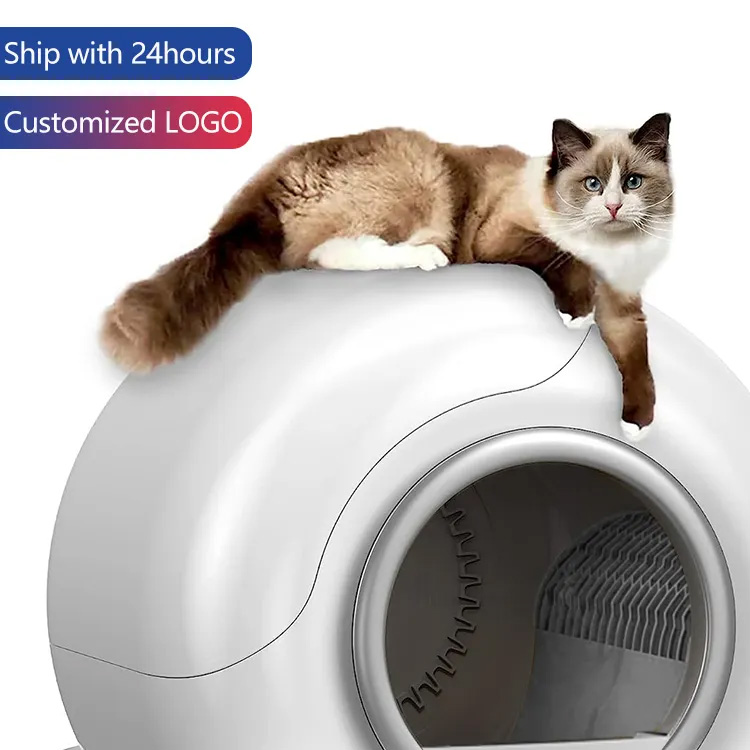 Automatic Cat Box Smart App Control การทำความสะอาดตัวเองกล่องทิ้งขยะ