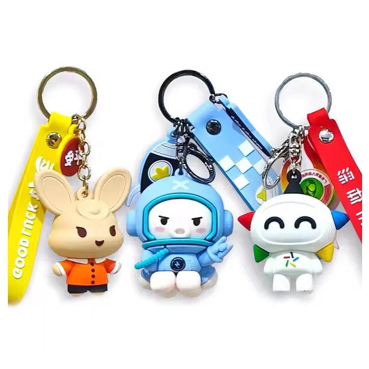 ของขวัญธุรกิจพวงกุญแจ Pvc Custom 3d Custom logo Key Chain