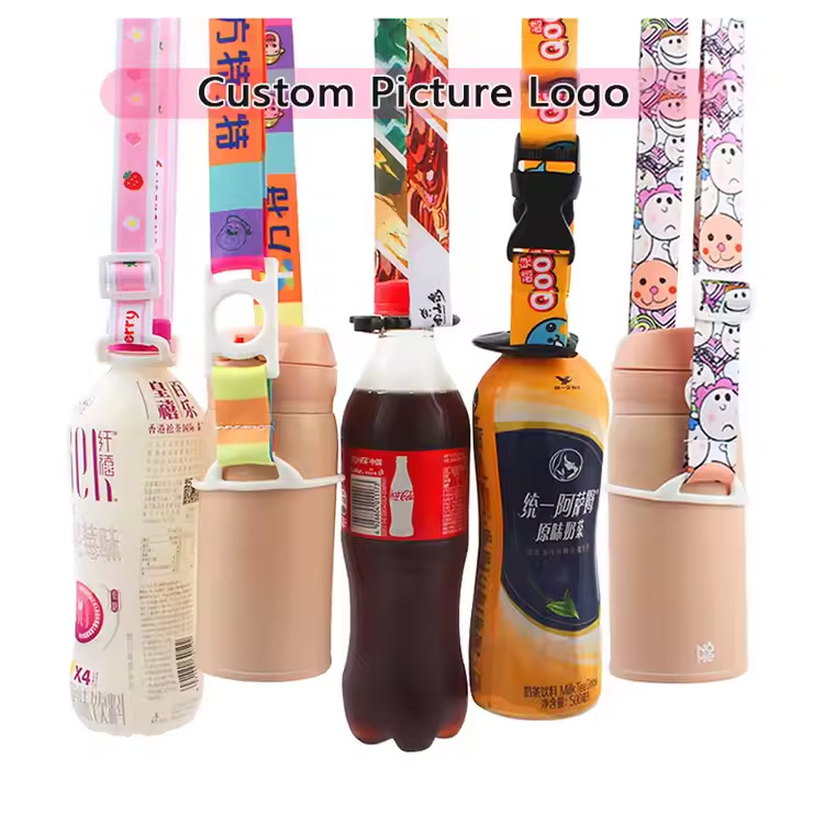 Cartoon Children Straps กลางแจ้งขวดน้ำเชือกเส้นเล็ก