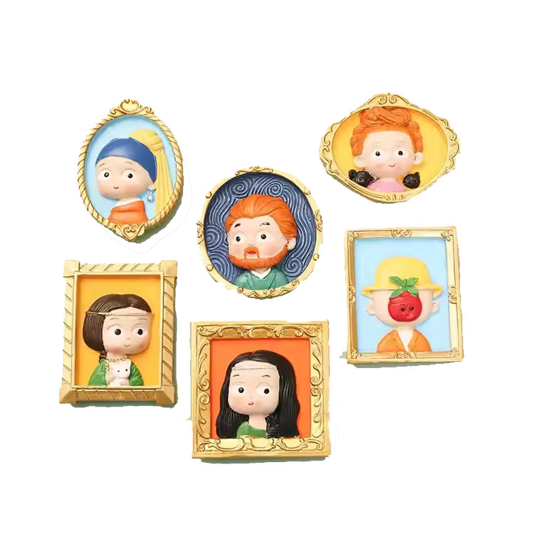 แม่เหล็กติดตู้เย็นของขวัญประธานาธิบดีเซรามิกแบบกำหนดเองน่ารัก