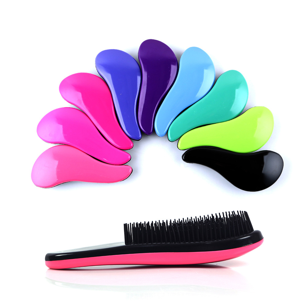 โลโก้ที่กำหนดเอง Anti-Knot Massage Comb Detangling Brush