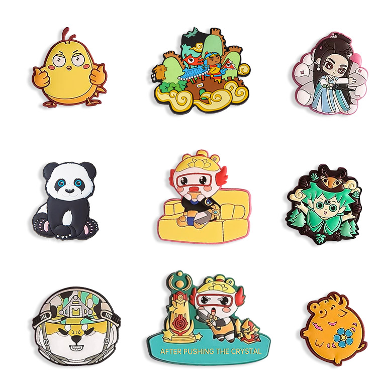 การตกแต่งตัวเลือกโลโก้ที่กำหนดเองมีแม่เหล็กติดตู้เย็น PVC