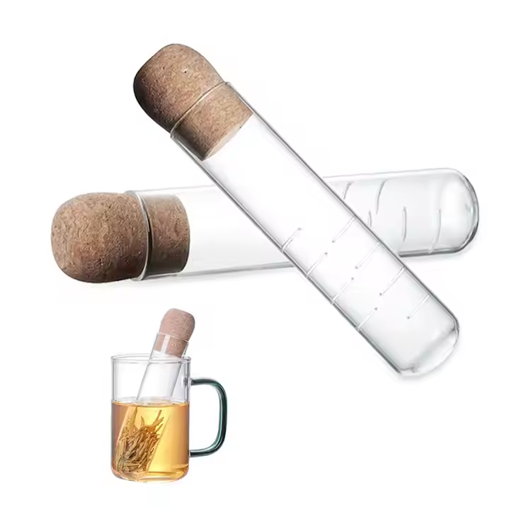 ออกแบบรูปร่างหลอด borosilicate แก้วน้ำ infuser infuser