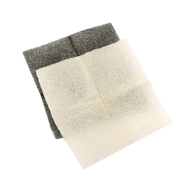 ทำความสะอาดใบหน้า Konjac Square Square Konjac Sponge Towel