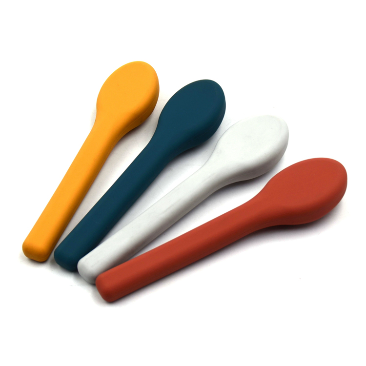 คุณภาพสูง Camping Travel ชุดช้อนส้อมซิลิโคนแบบพกพา