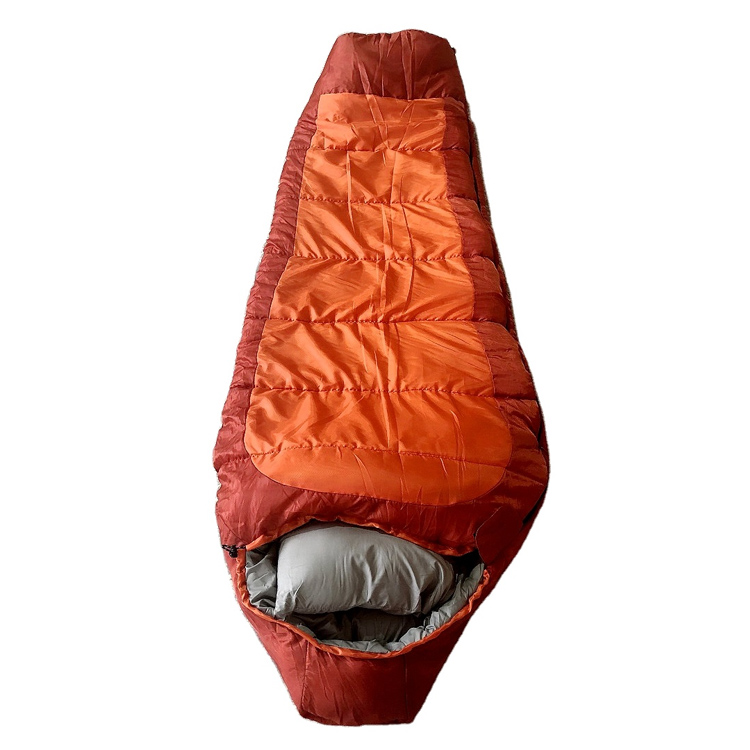 ขายร้อนผู้ใหญ่ถุงนอนมัมมี่พร้อมหมอนสำหรับการเดินป่า