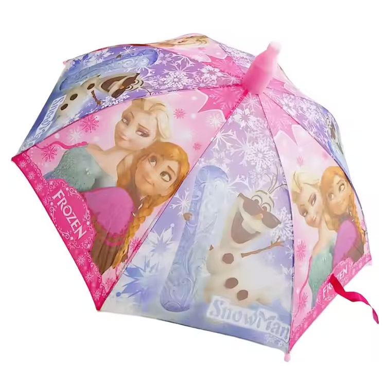 Kids Umbrella Pongee Anti Drip Cartoon Steel พลาสติก Polyester