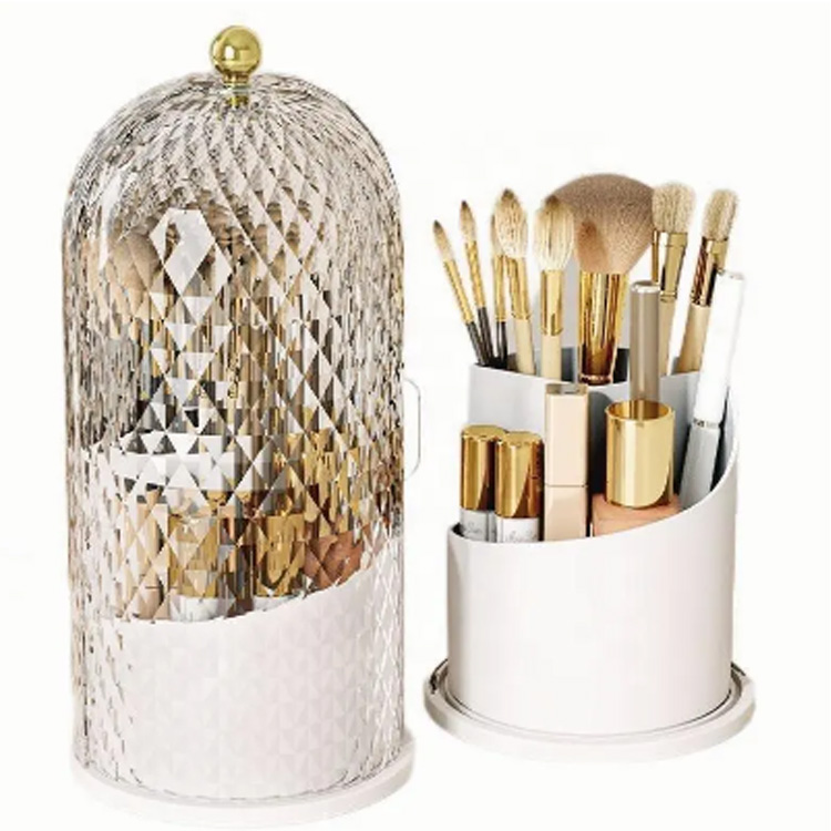 Makeup Brush Holder ผู้จัดงานเครื่องสำอางโปร่งใส