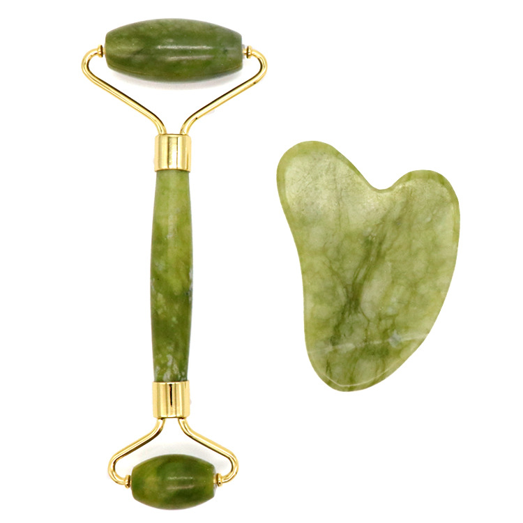 นวด Jade Roller Gua Sha สำหรับใบหน้า