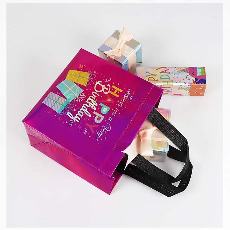 ถุงวันเกิดไม่ทอประสานสีหลายขนาด