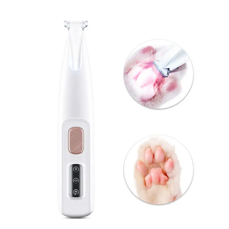 ใหม่ PET PET LED LED LIGHT PAWS HAIR CAT CLIPPER CLIPPER