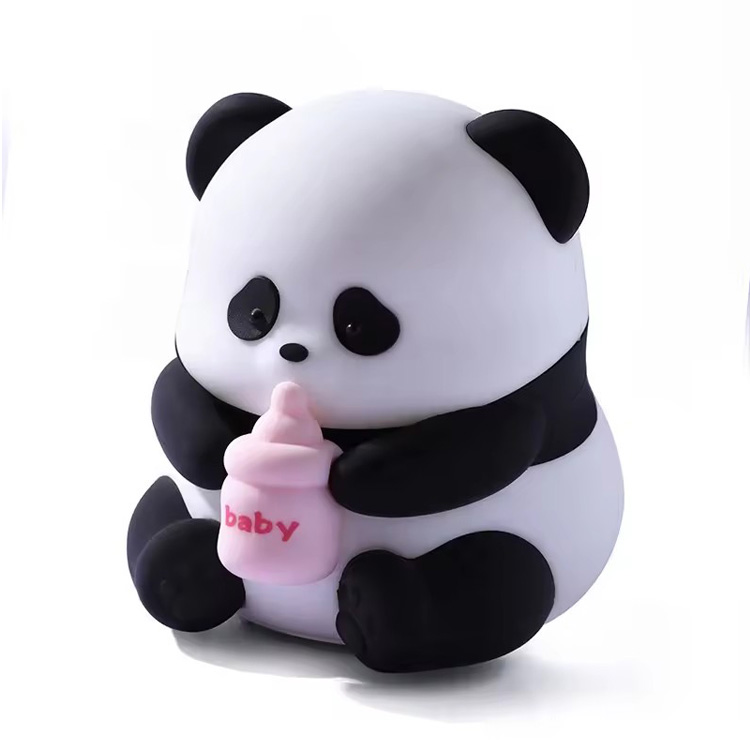 Panda Baby Night Lights โคมไฟตั้งโต๊ะซิลิโคนรูปสัตว์น่ารัก