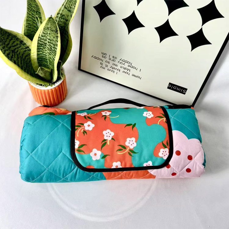 ผ้าห่มปิกนิกแบบพกพาท่องเที่ยวตั้งแคมป์ทรายฟรีเสื่อชายหาด