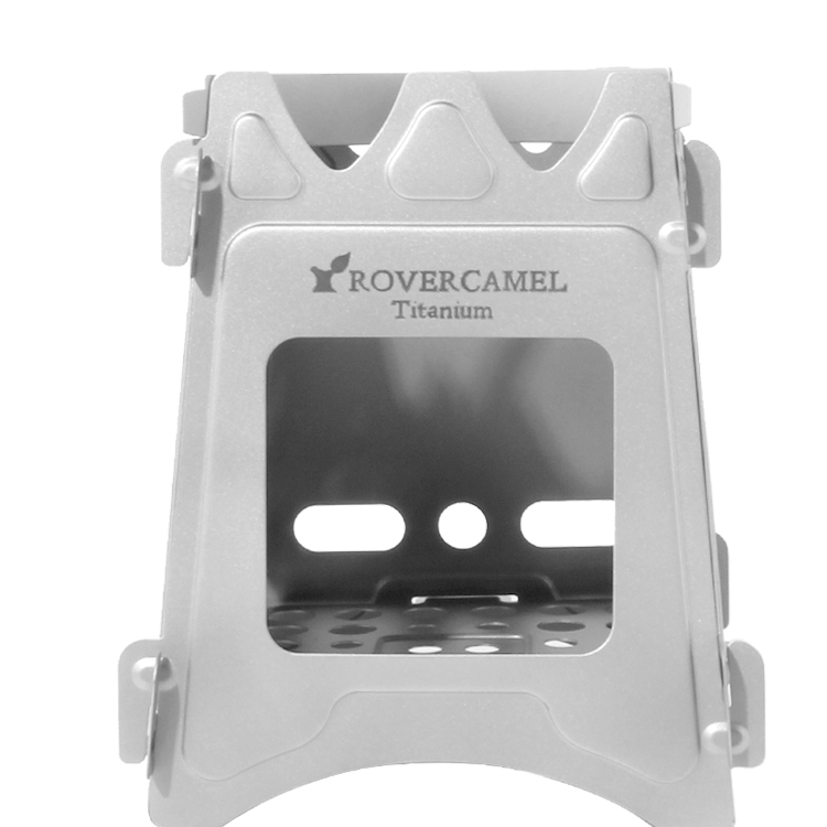 แบบพกพา Camping เตาไม้ไทเทเนียมไม้ Burner