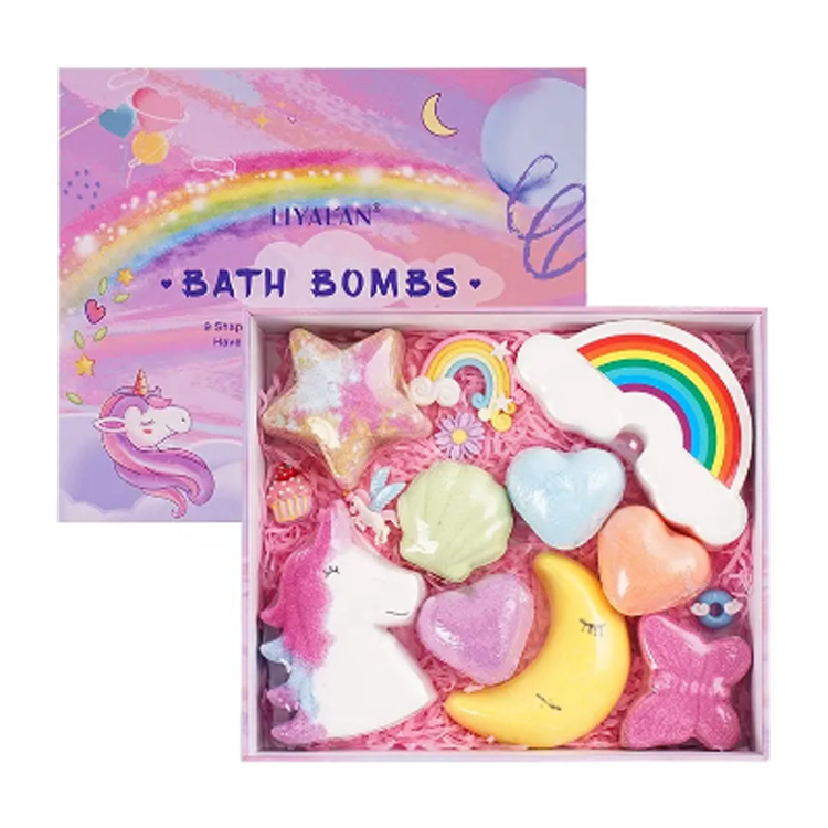 ฉลากส่วนตัวระเบิดมังสวิรัติ Rainbow เมฆอ่างอาบน้ำออร์แกนิก