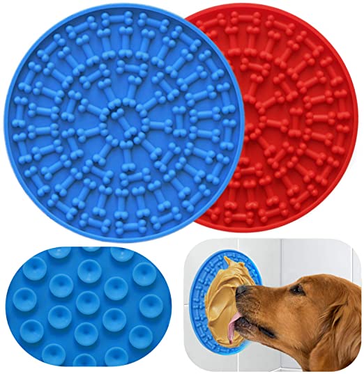 Slow Feeder Pet Licking Pad Bath Silicone Dog Lick Mat