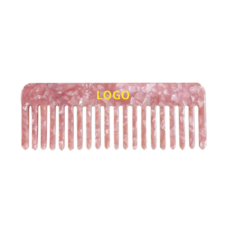 Wholesale Square Straight Hair Acetate หวีกว้างที่กำหนดเอง